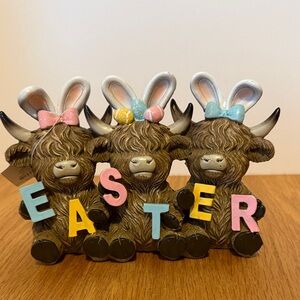 Easter Highland Cow Party Decor